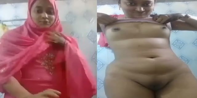 Desi viral mms of Nude Girl Hijab Striptease