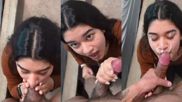 Porn Desi MMS of Girl’s Desi Blowjob & Cumshot