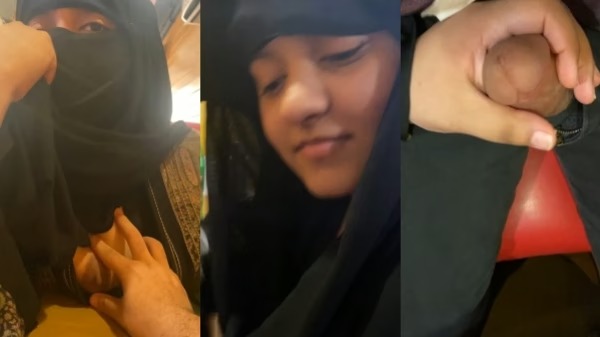 Aagmaal Hijabi Paki Girl In Restaurant