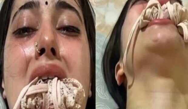 Viral Sex Video Of Horny Bhabhi with Panties in Mouth