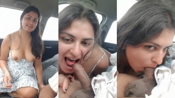 Aagmaal GF Gave Blowjob To Her BF In The Car
